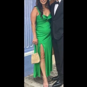 Fortunate One Green Midi Dress